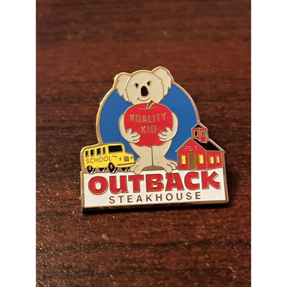 Outback Steakhouse Koala Bear “Koality Kid” School‎ Lapel Hat Pin - Picture 1 of 3